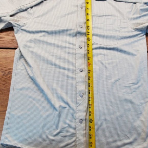 Travis Mathew Men's Long Sleeve Let's Do It Again Striped Shirt Gray, Size: Medi - Picture 5 of 7